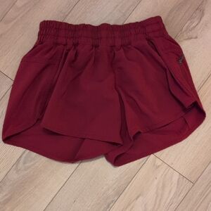 lululemon athletica Burgundy Athletic Shorts